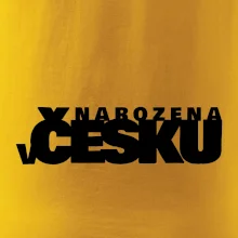 Nápis - Narozena v Česku