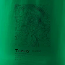 Trosky - vrstevnice v obdélníku
