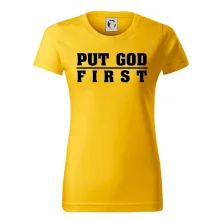 Put God first tlustý nápis Put God first tlustý nápis