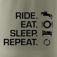 Ride Eat Sleep Repeat koně Ride Eat Sleep Repeat koně