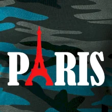 Paris nápis Eiffelova věž