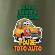 U nás doma je veterán pouze toto auto barevný nápis