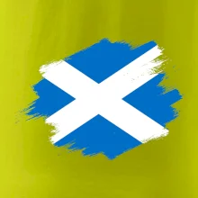Skotská vlajka kreslená štetcem