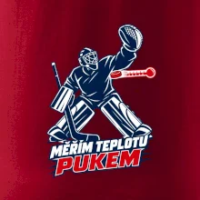 Hokejový teploměr pukem