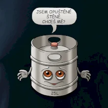 Opuštěné štěně - sud (Hana-creative)