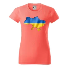 Ukrajina vlajka mapa