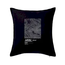 Ještěd - vrstevnice v obdélníku