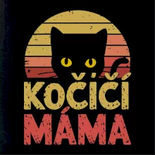 Kočičí máma vintage kolečko