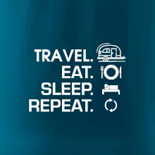 Eat sleep travel - Malý přívěs