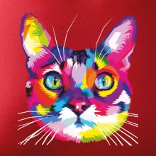 Kočka duhová hlava