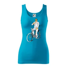 Gentleman na kole s pivem