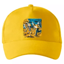 Petanque hra - modro oranžová