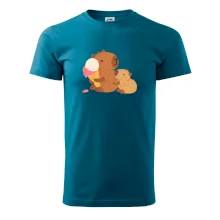 Kapybara se zmrzlinou