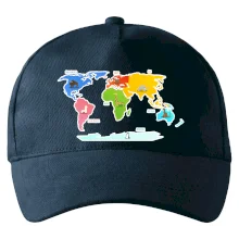 Světové kontinenty s názvy a zvířátky