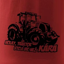 Holky, traktor stojí víc než kára