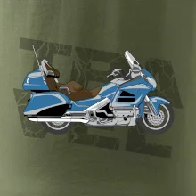 Cestovní motorka Amerika modrá