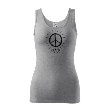 Peace symbol černobílý