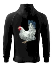 Slepice kreslená bílá