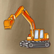 Bagr bez nápisu oranžový