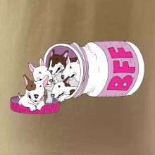 Bullterrier Friends Forever růžové (Pecka design)