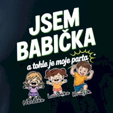 Babička a její parta (obrázky a jména vnuků)