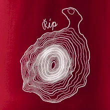 Říp - vrstevnice psací