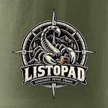 Listopadový štír v kompasu s whisky