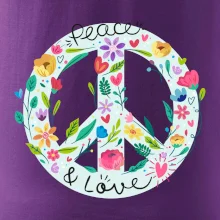 Peace and love symbol
