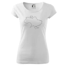 Mapa Ukrajiny - srdce