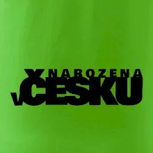 Nápis - Narozena v Česku
