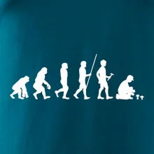 Evoluce houbař muž