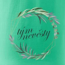 Tým nevěsty květinový kruh zelený