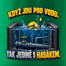 Instalatér pod vodou s hasákem