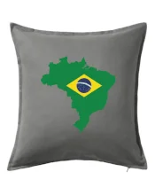 Brazílie vlajka v mapě