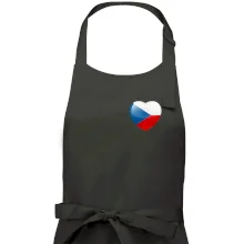 Česká vlajka srdce - pravé prso