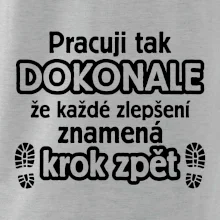 Pracuji dokonale krok zpět