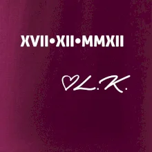 Datum výročí a iniciály