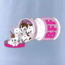 Bullterrier Friends Forever růžové (Pecka design)