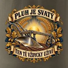 Posvátný pluh s pšeničnou svatozáří