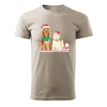 Veselé vánoce - pes, křeček a kočka