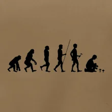 Evoluce houbař muž