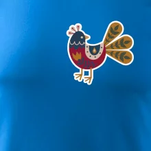 Folklor na prsu slepice