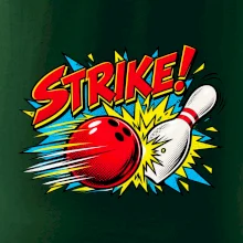 Strike komiksový bowlingový náraz