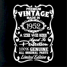 Vintage Etiketa - 1952