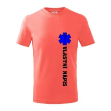 Hvězda života - vlastní nápis vpředu a vzadu