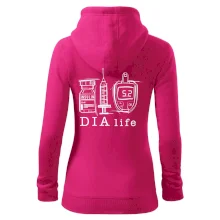 D I A life - kreslený insulin injekce a glukometr