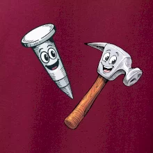 Parové triko - Kladivo a hřebík