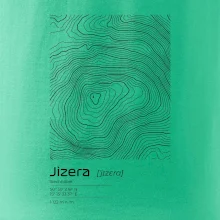 Jizera - vrstevnice v obdélníku