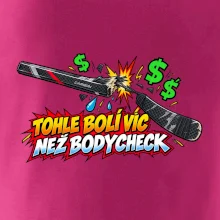 Zlomená hokejka bolí víc než bodycheck