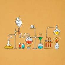 Chemická aparatura barevná